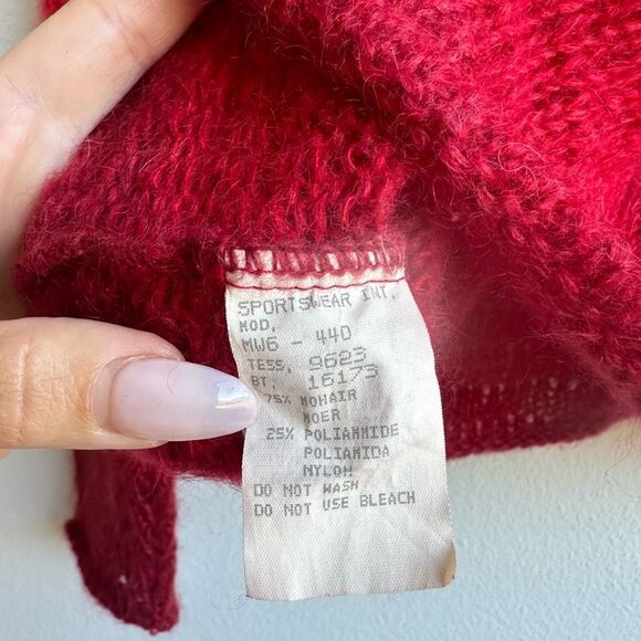 Moschino Monhair Ombre Long Sleeve Knit Fuzzy Sweater Size XS? Y2K Sustainable - Picture 6 of 7